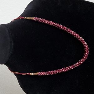 Garnet necklace